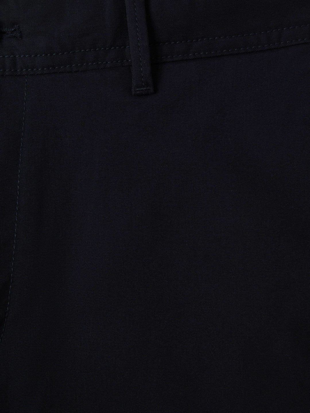 Slim Fit Washed Cotton Blend Chinos Navy | Mens