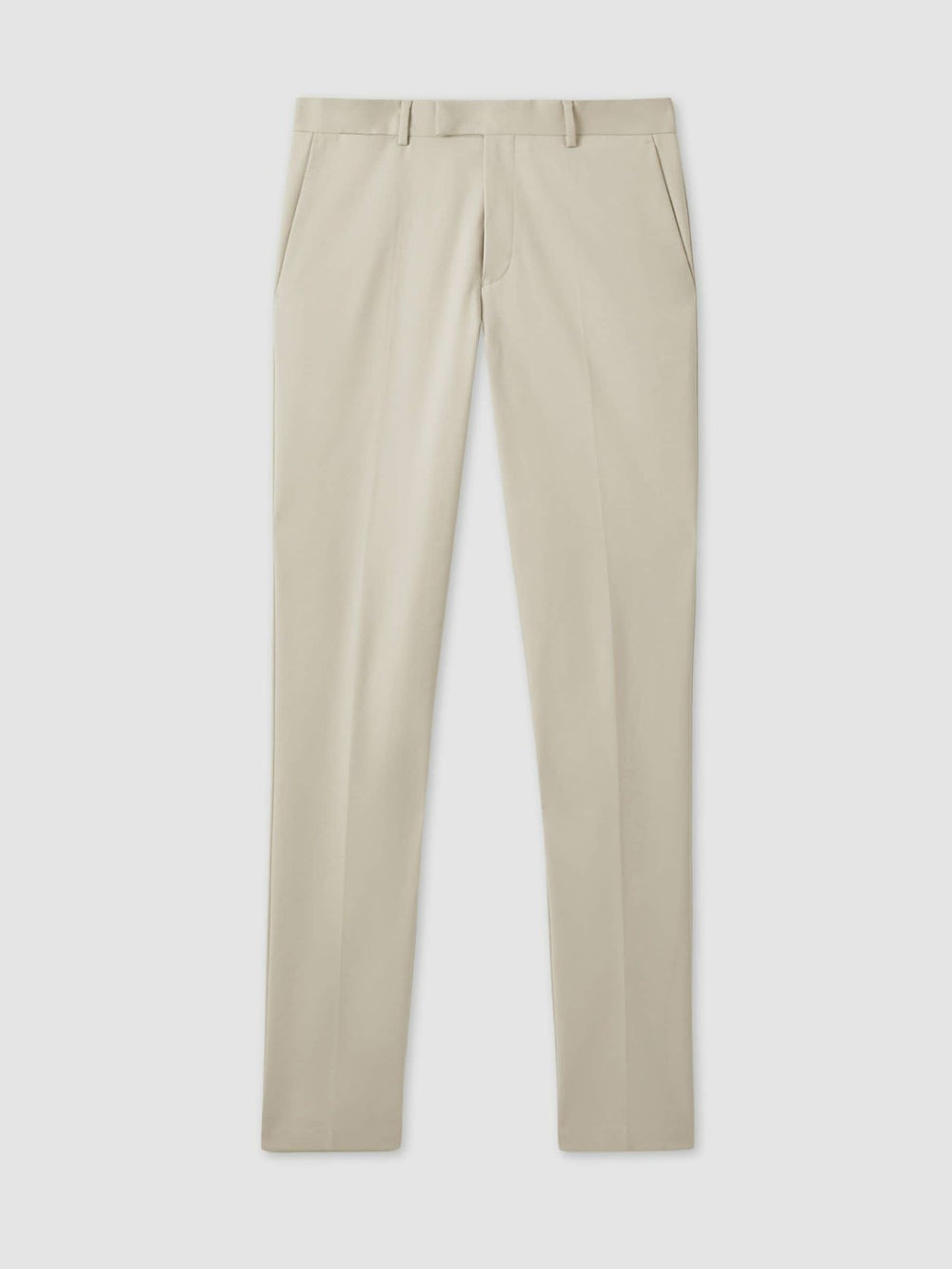 Slim Fit Cotton Blend Chinos Stone | Mens