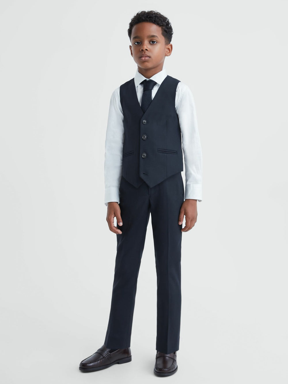 3-9 yrs Wool Blend Waistcoat Navy | Children