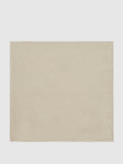Polka Dot Silk Pocket Square Stone | Mens