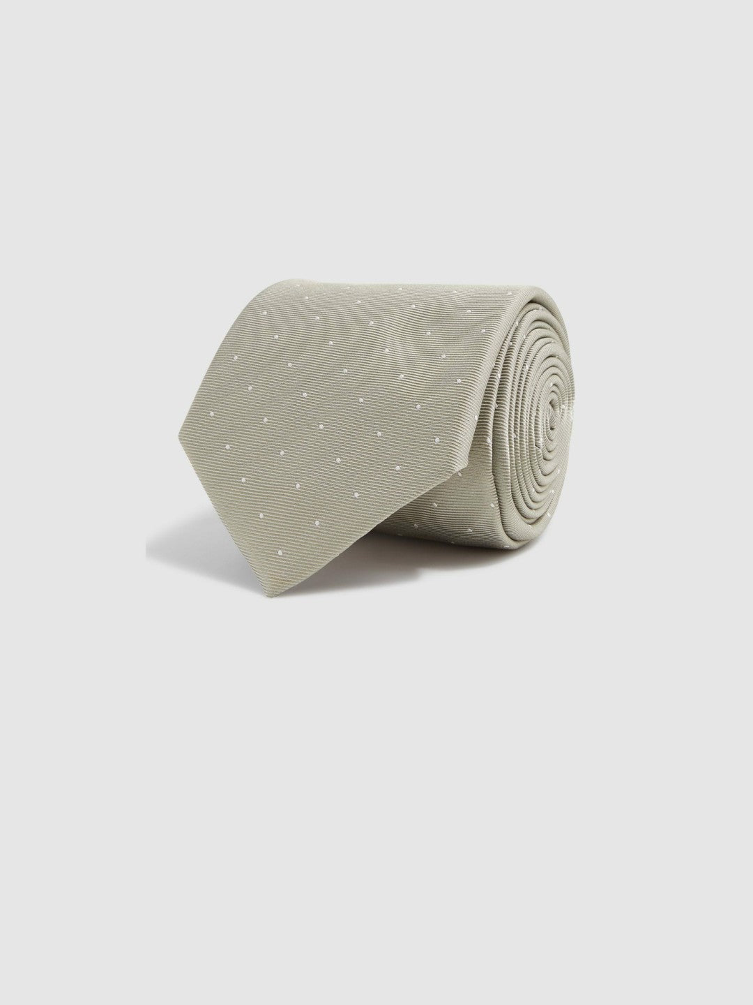 Polka Dot Silk Tie Champagne | Mens