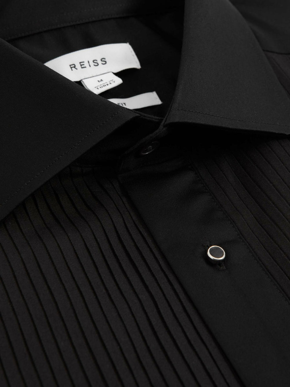 Slim Fit Cotton Dinner Shirt Black | Mens
