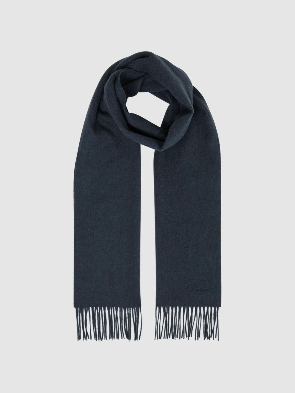 Wool and Cashmere Scarf Airforce Blue | Mens