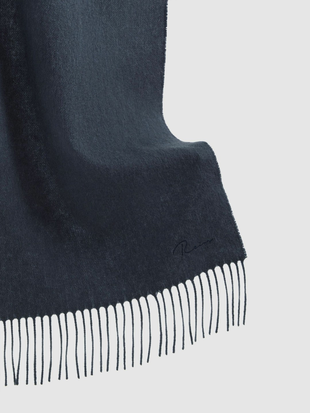 Wool and Cashmere Scarf Airforce Blue | Mens