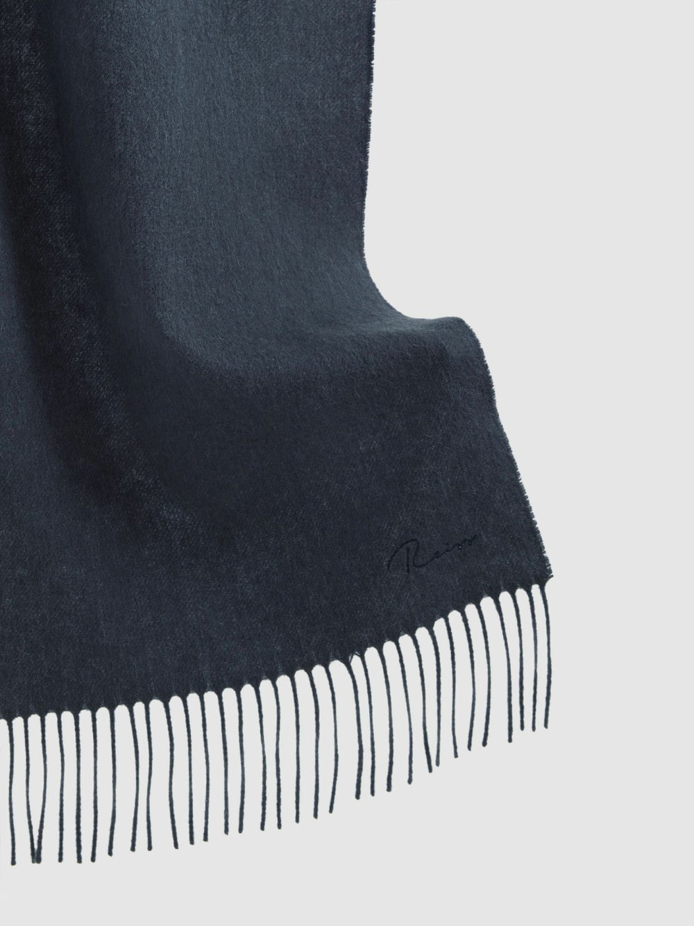 Wool and Cashmere Scarf Airforce Blue | Mens