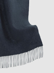 Wool and Cashmere Scarf Airforce Blue | Mens