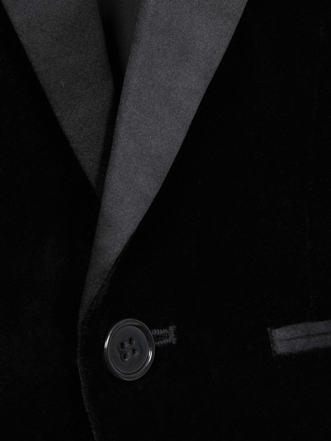 3-9 yrs Single Breasted Velvet Blazer Black | Children