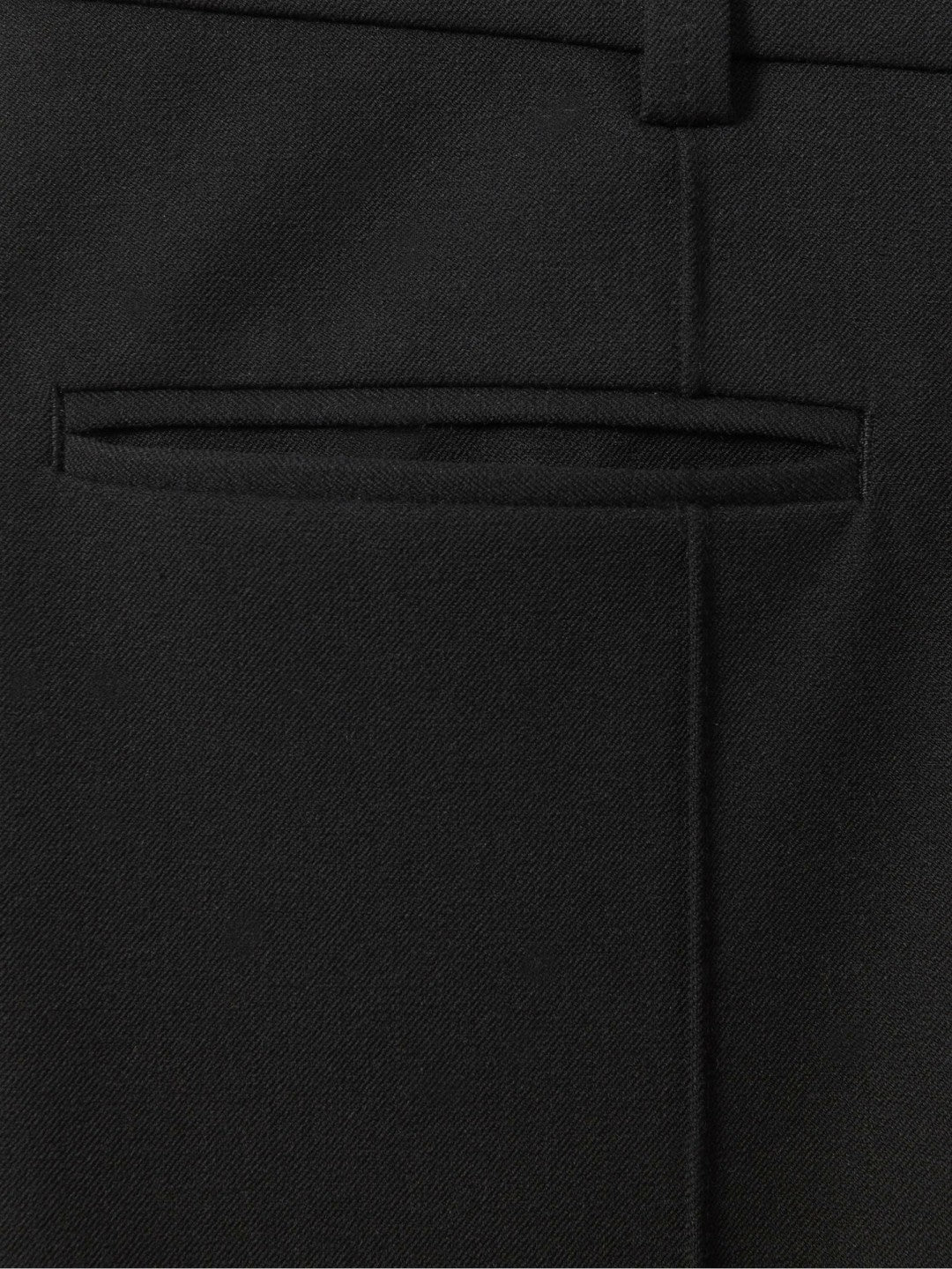 Petite High Rise Flared Trousers Black | Womens