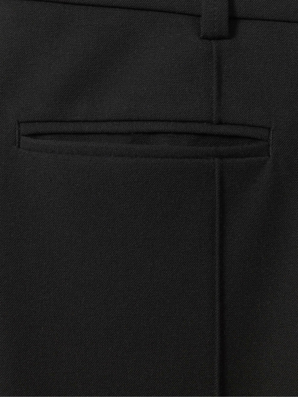 Petite High Rise Flared Trousers Black | Womens