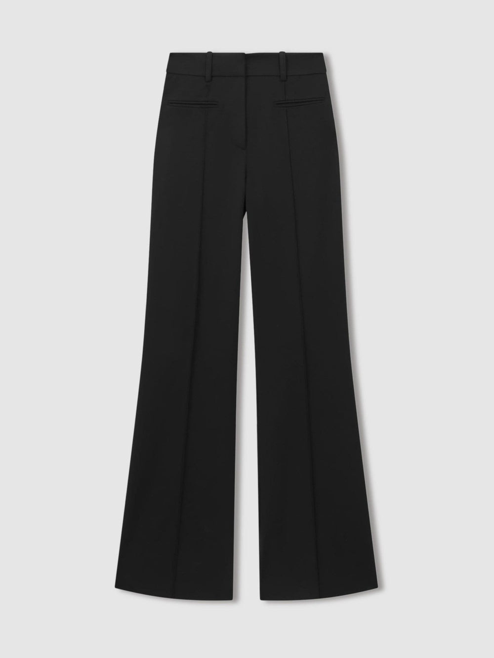 High Rise Flared Trousers Black | Womens