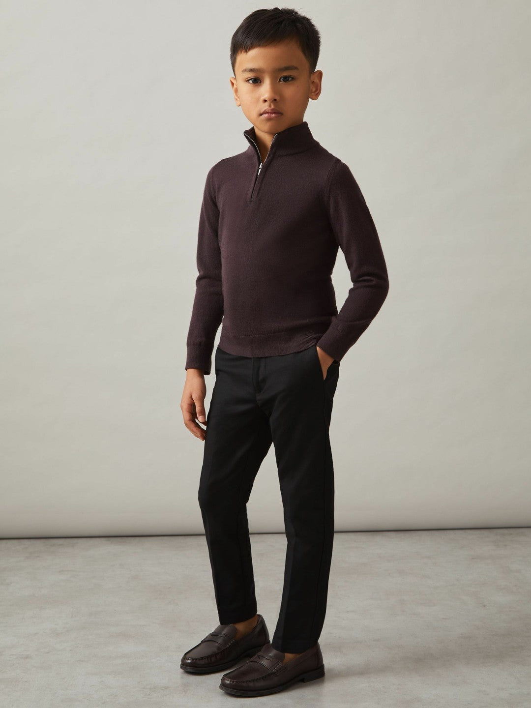 3-9 yrs Slim Fit Tapered Chinos Black | Children