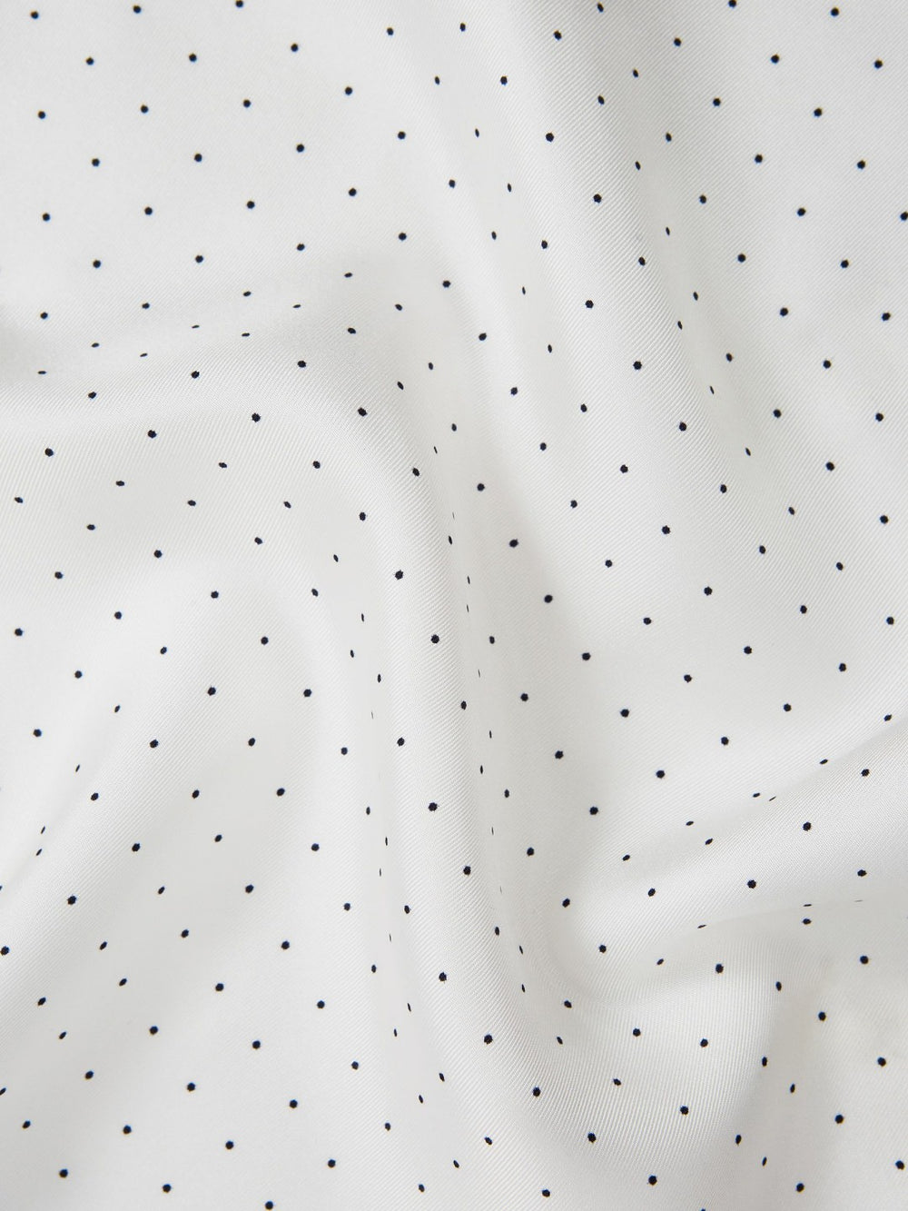 Polka Dot Silk Pocket Square White | Mens