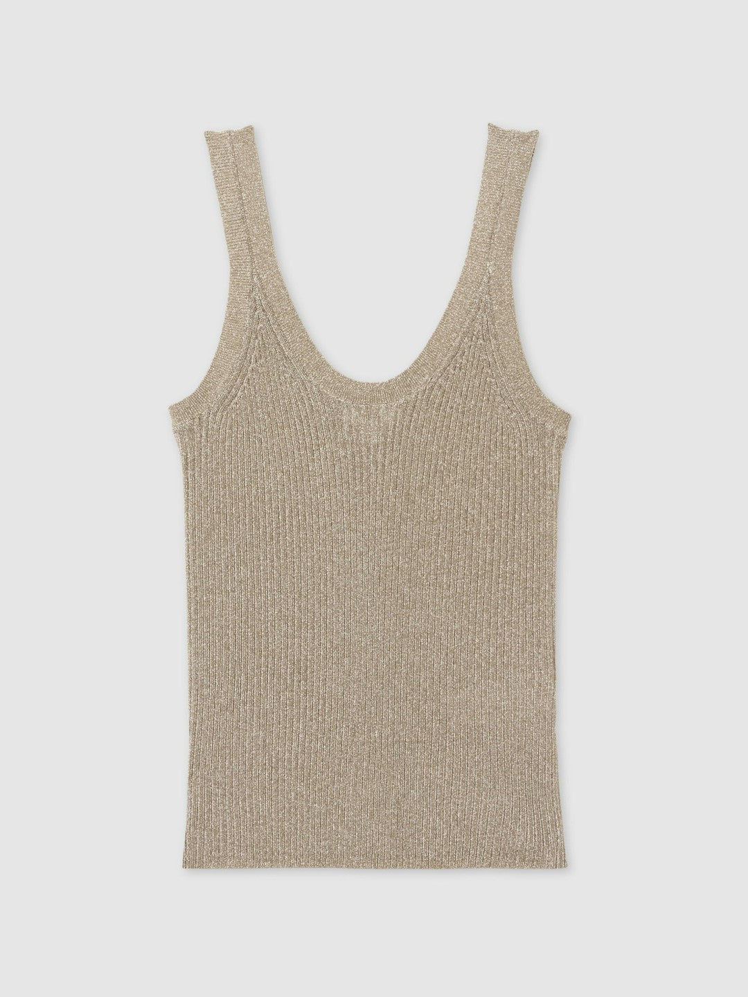 Metallic Vest Top Gold | Womens