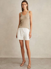 Metallic Vest Top Gold | Womens