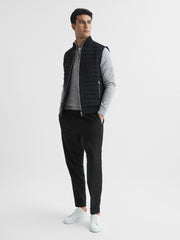 Hybrid Quilted Gilet Black | Mens