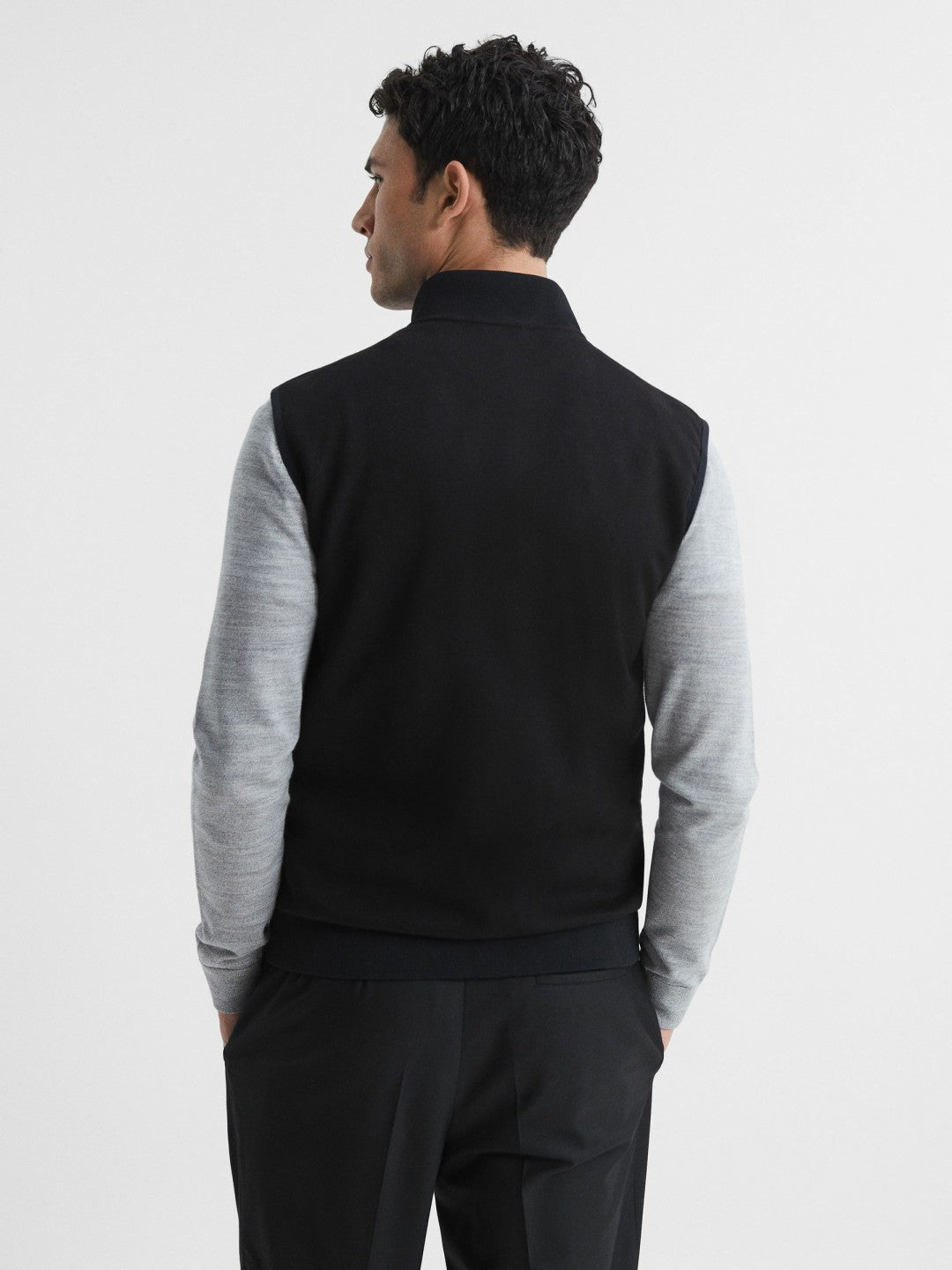 Hybrid Quilted Gilet Black | Mens