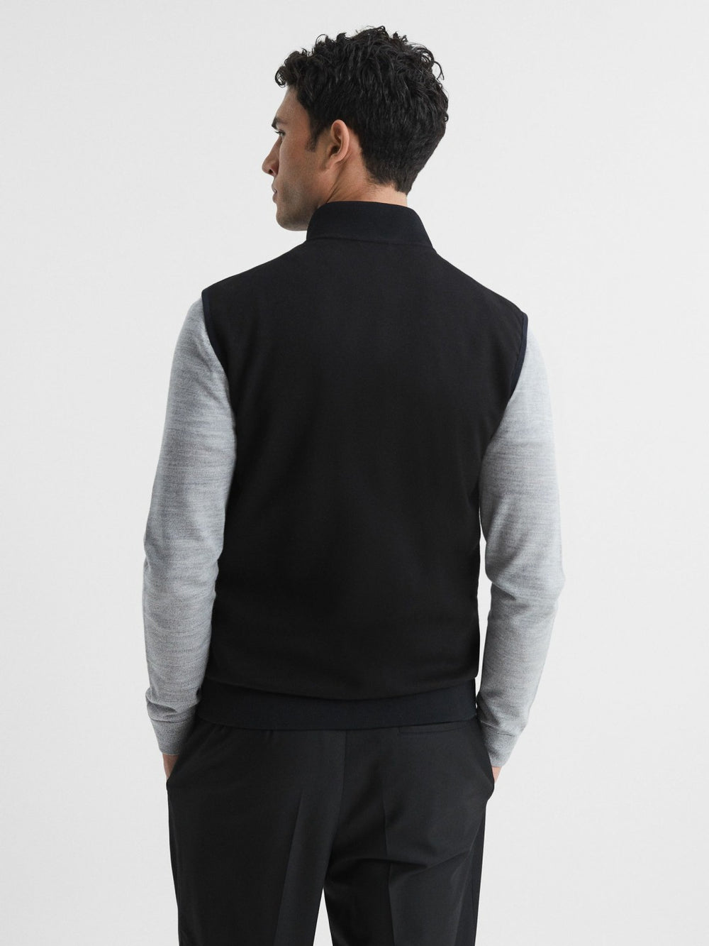 Hybrid Quilted Gilet Black | Mens