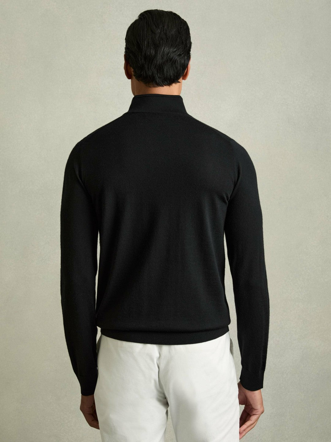 Merino Wool Half-Zip Jumper  | Mens