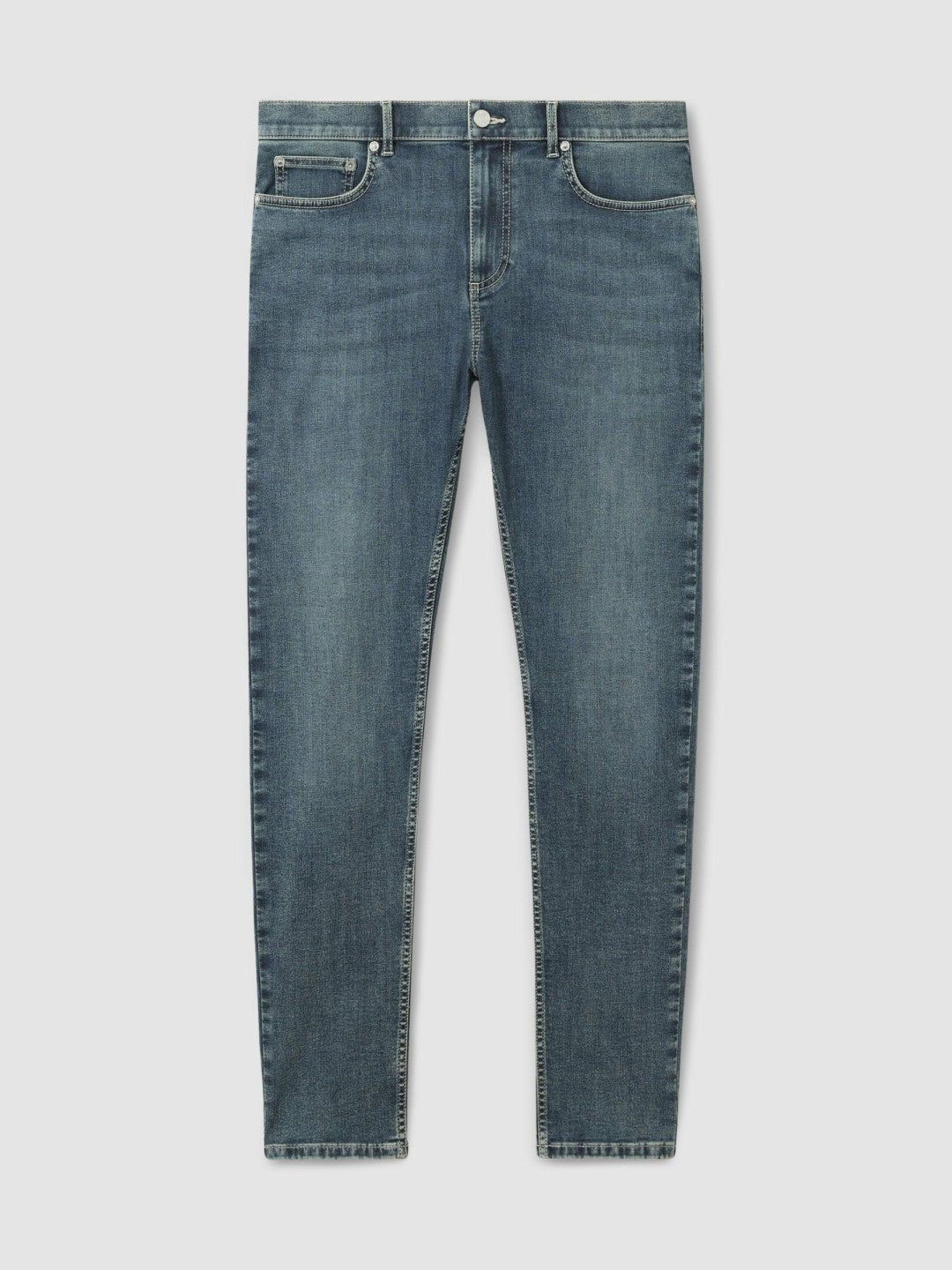 Skinny-Fit Jeans Washed Indigo Grey Cast | Mens
