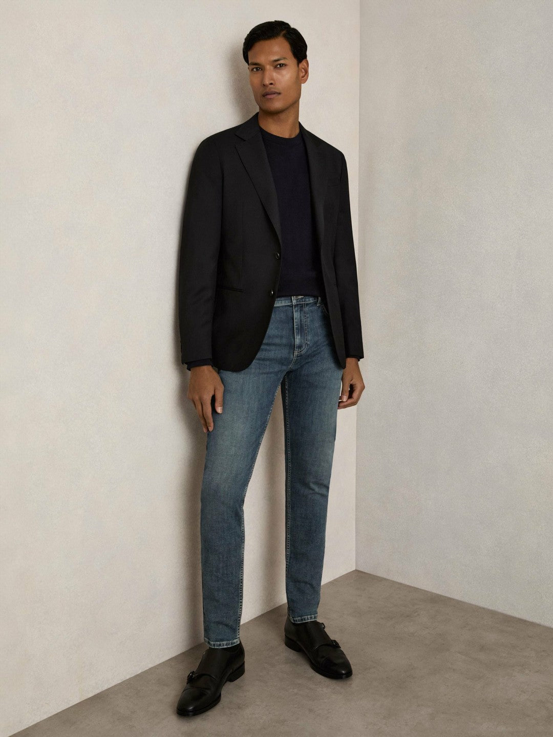 Skinny-Fit Jeans Washed Indigo Grey Cast | Mens