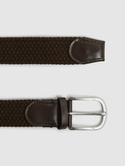 Woven Belt Dark Brown | Mens