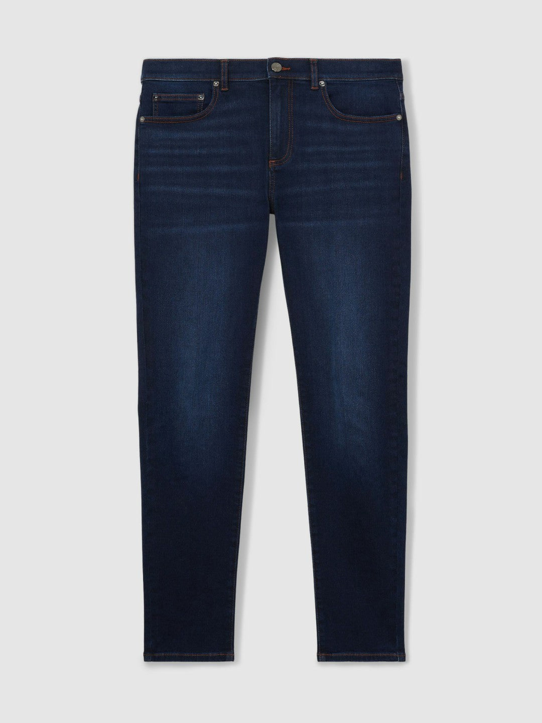 Skinny-Fit Jeans Washed Dark Indigo | Mens