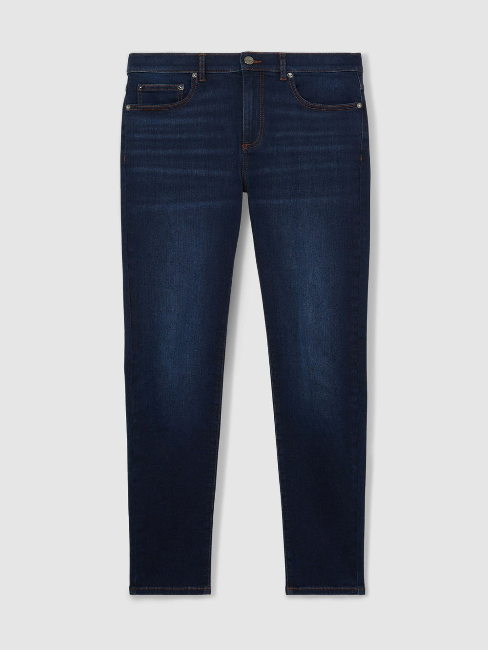 Skinny-Fit Jeans Washed Dark Indigo | Mens