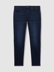 Skinny-Fit Jeans Washed Dark Indigo | Mens