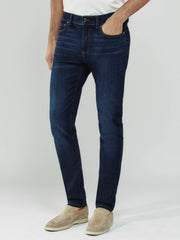 Skinny-Fit Jeans Washed Dark Indigo | Mens