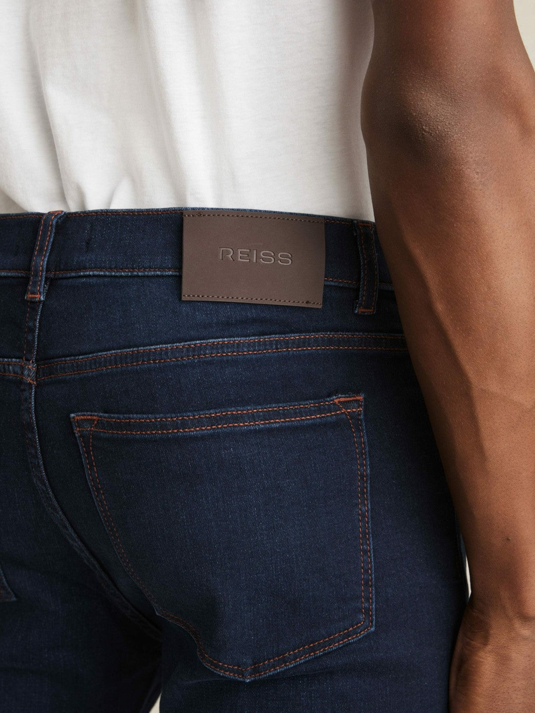 Skinny-Fit Jeans Washed Dark Indigo | Mens