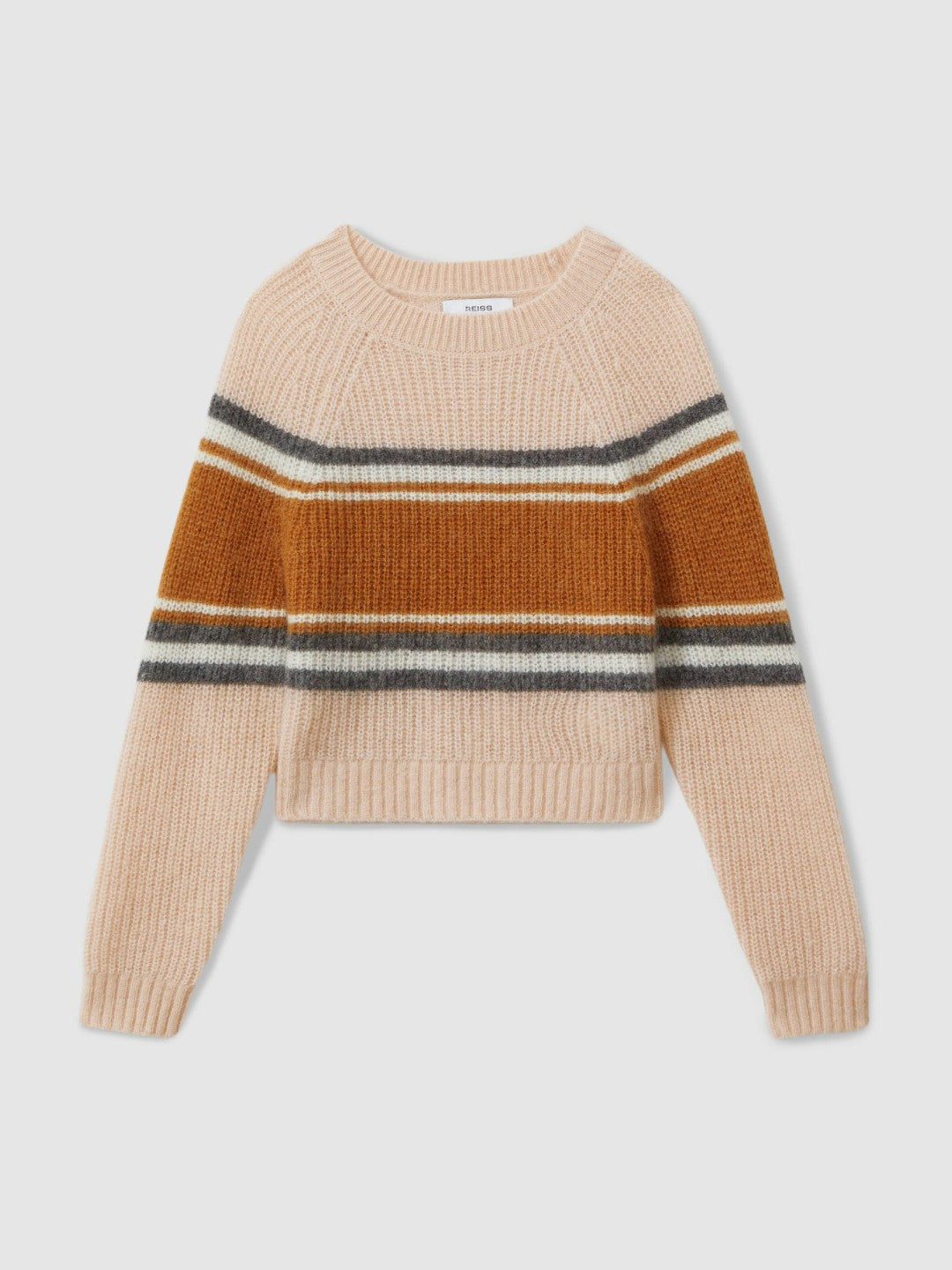 Colourblock Striped Jumper Pink | Children