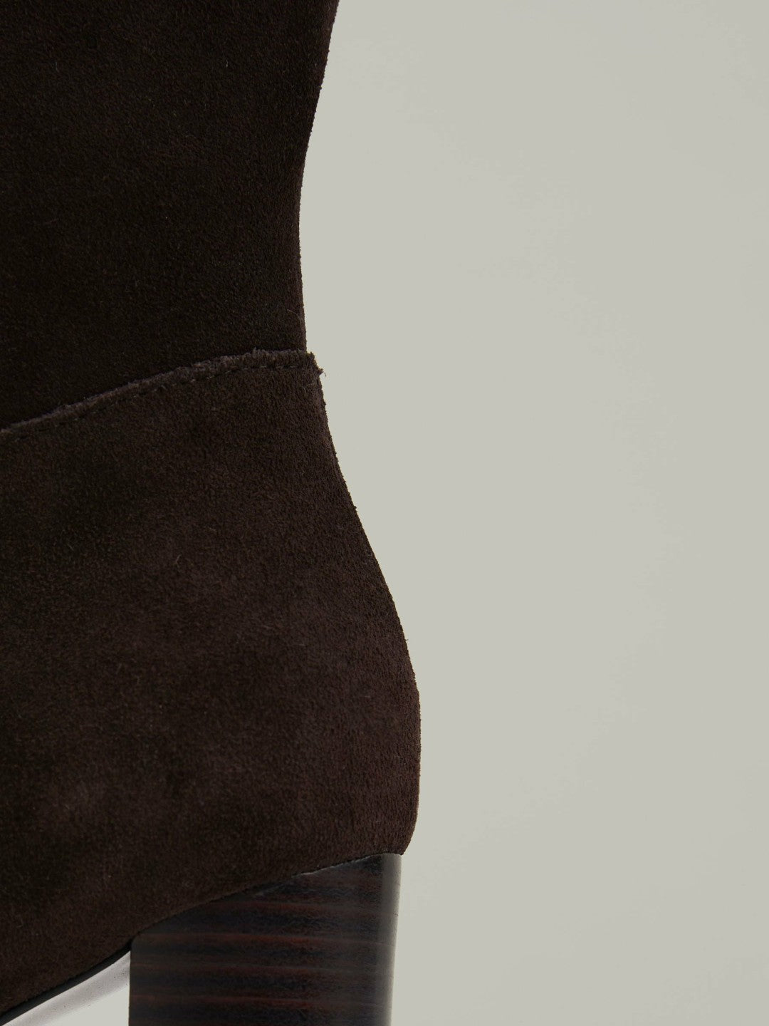 Block Heel Knee High Boots Chocolate | Womens