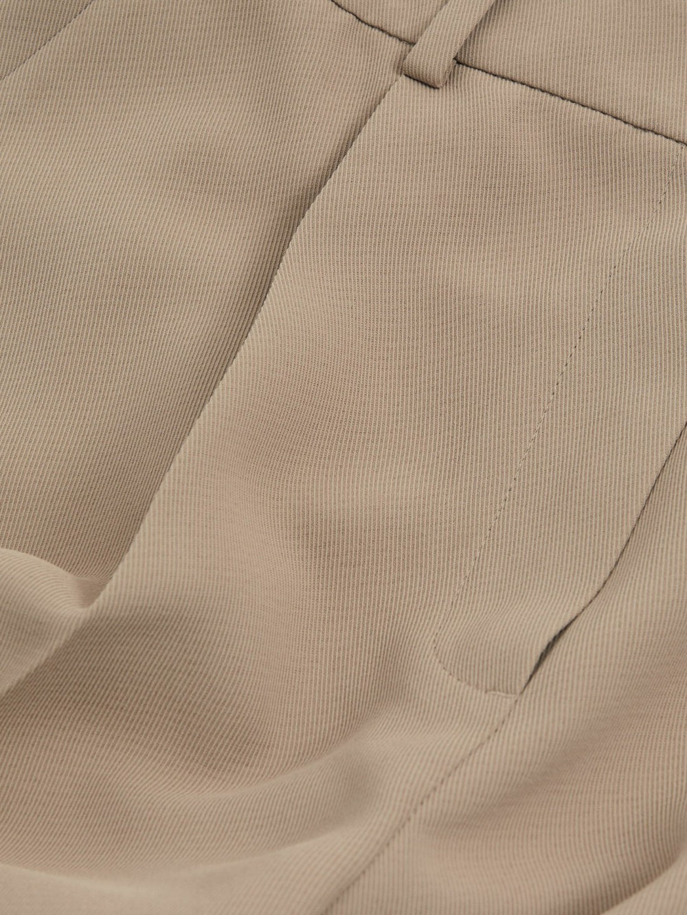 Half-Elasticated Wide Leg Trousers Mink Neutral | Womens
