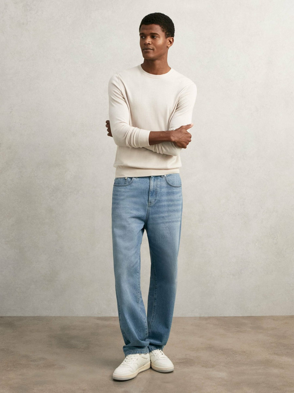 Loose-Fit Jeans Light Blue Wash | Mens
