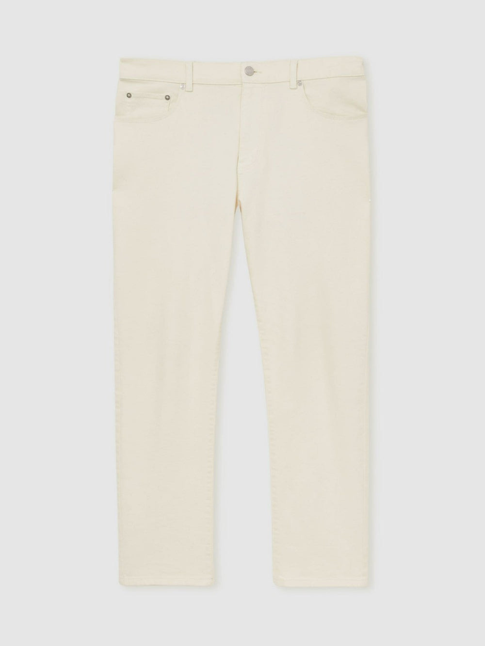 Straight-Leg Jeans White | Mens