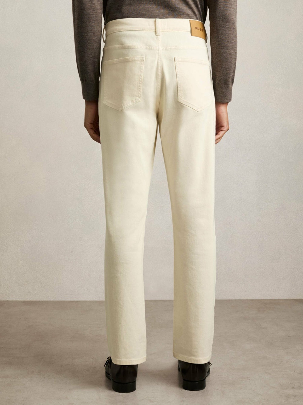 Straight-Leg Jeans White | Mens