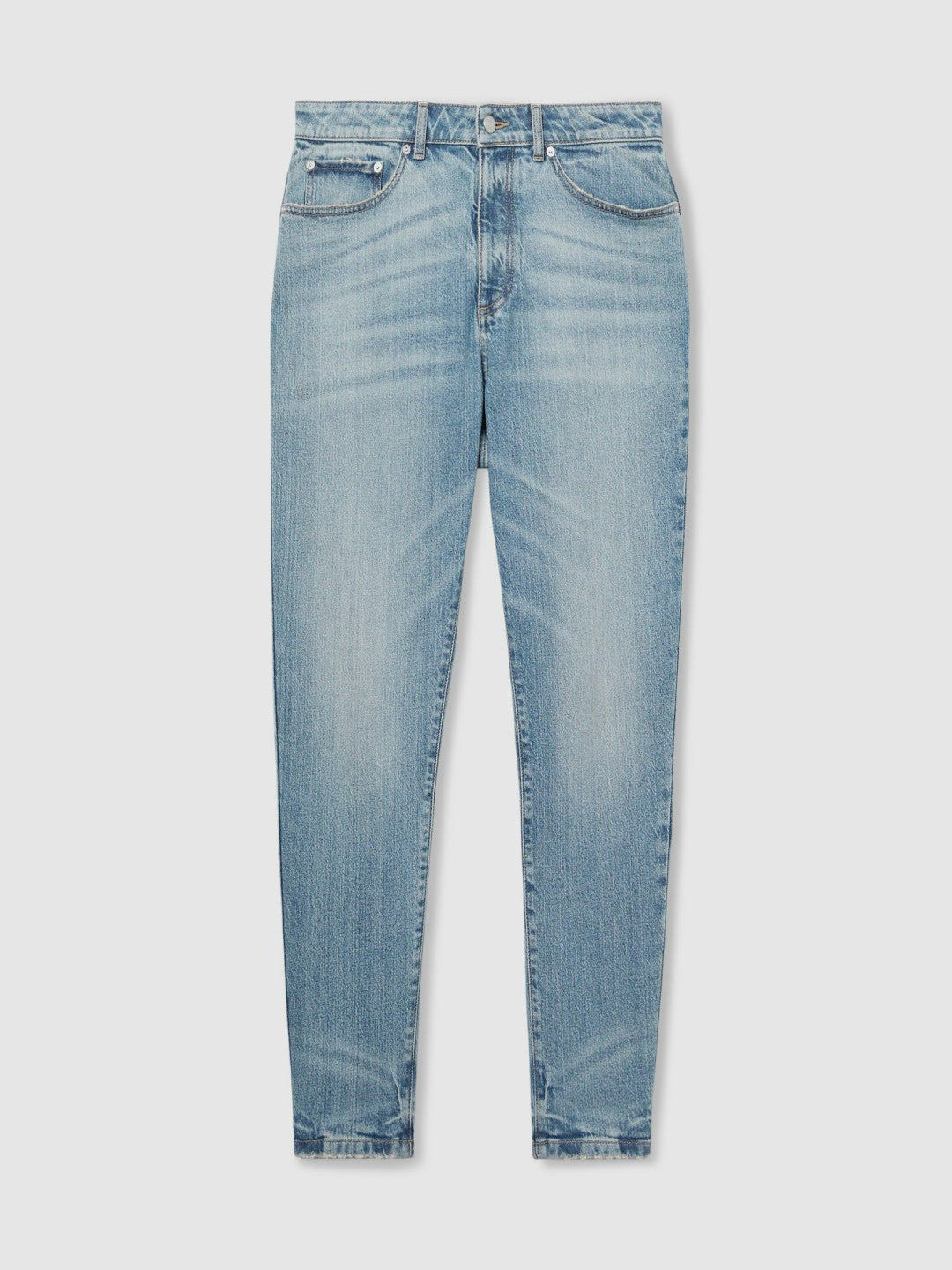 Relaxed-Fit Cropped Jeans Light Blue Wash | Mens