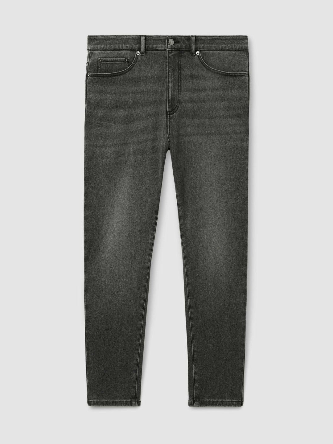 Relaxed-Fit Cropped Jeans Washed Black | Mens