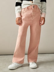 13-14 yrs Wide-Leg Jeans Pink | Children