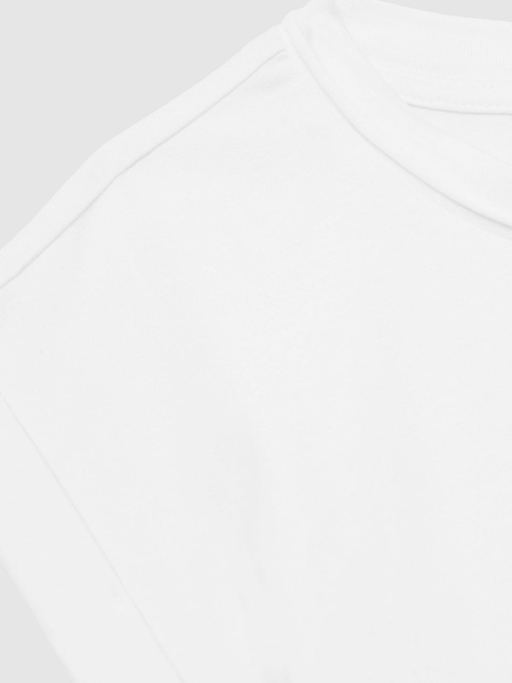4-9 yrs Cotton-Jersey Cropped T-Shirt White | Children