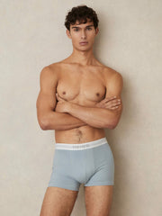 Stretch-Cotton Boxers 3 Pack Blue Multi | Mens