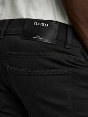 Cotton-Stretch Slim-Fit Jeans Stay Black | Mens