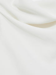 13-14 yrs High-Neck Drape Back Dress Ivory | Children