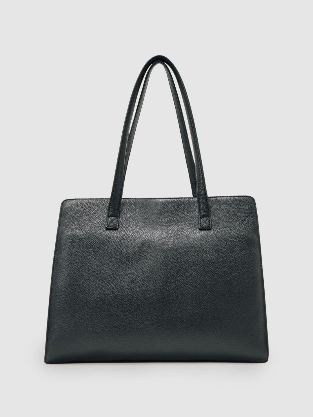 Grained Leather Tote Bag Black | Womens