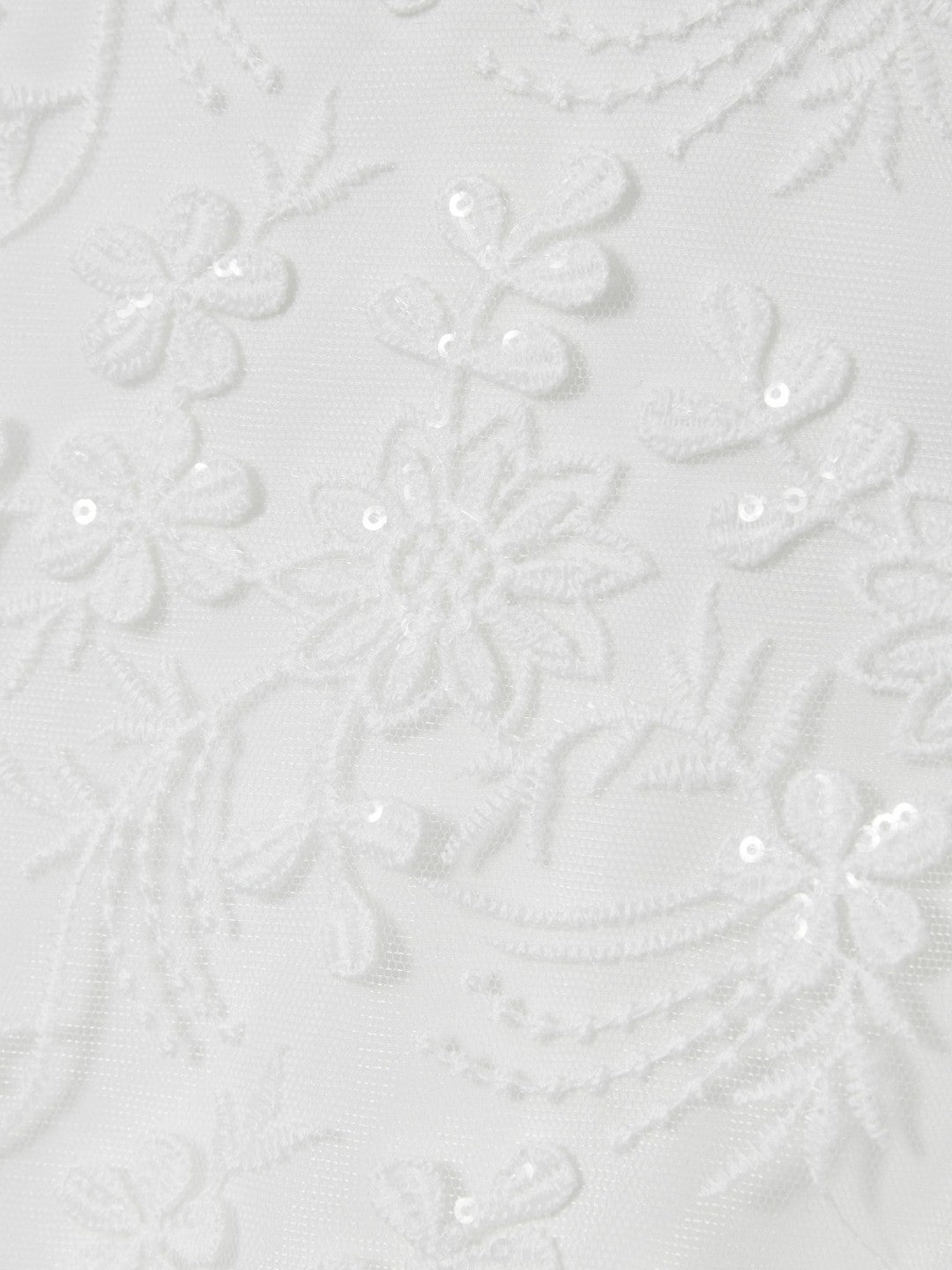 4-9 yrs Tulle Floral-Embroidered Bridesmaid Dress Ivory | Children