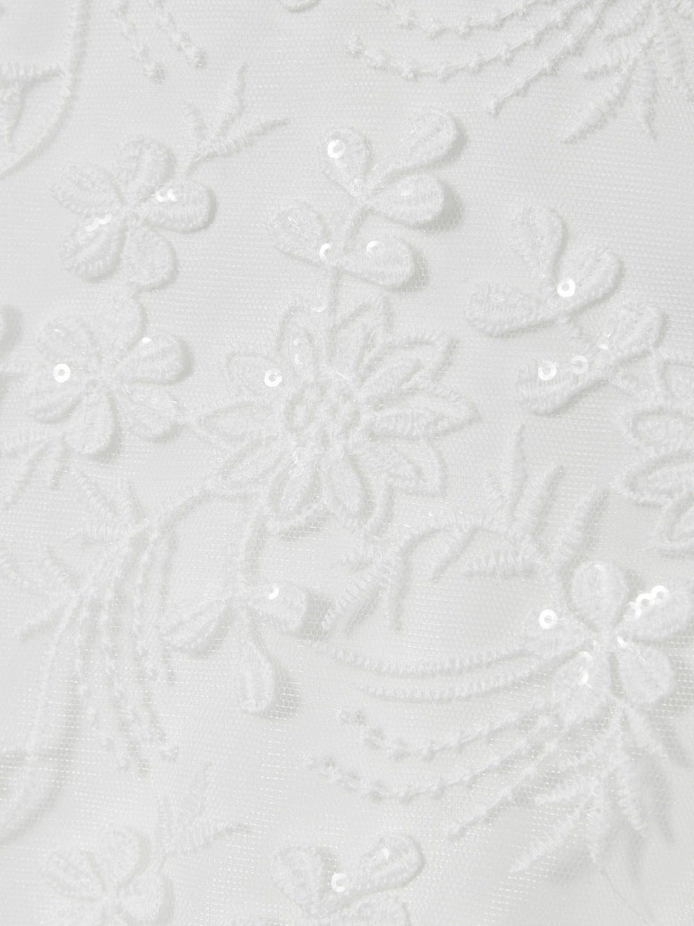 4-9 yrs Tulle Floral-Embroidered Bridesmaid Dress Ivory | Children