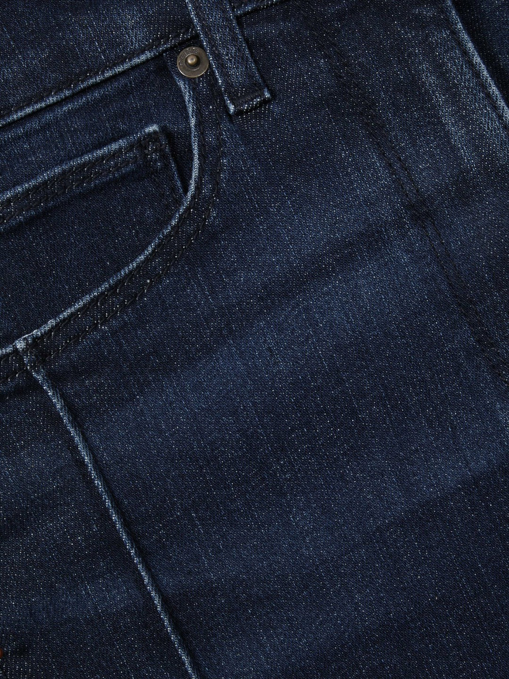Petite Stretch-Cotton Wide-Leg Jeans Dark Blue | Womens