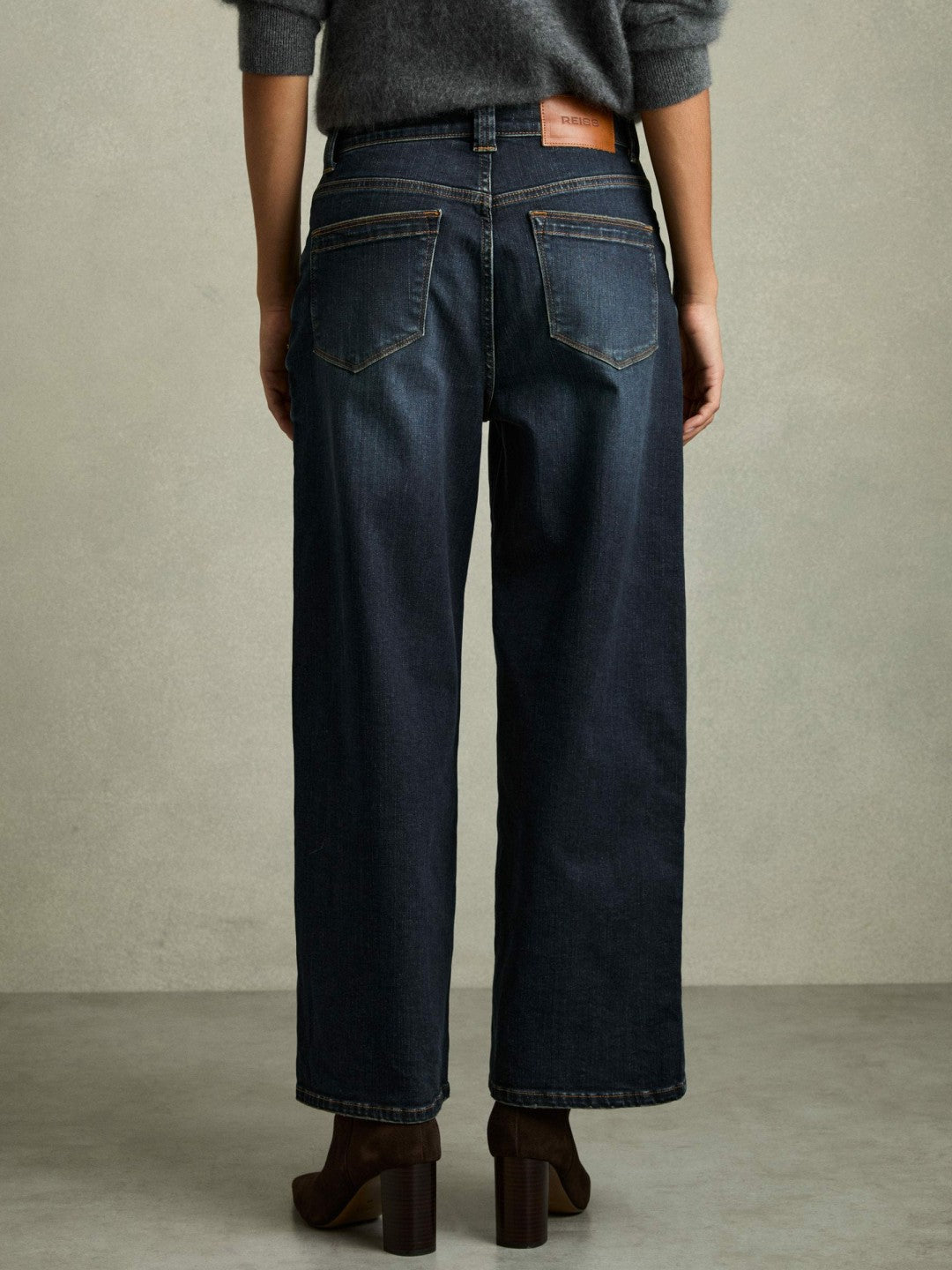 Petite Denim Culotte Jeans Dark Blue | Womens