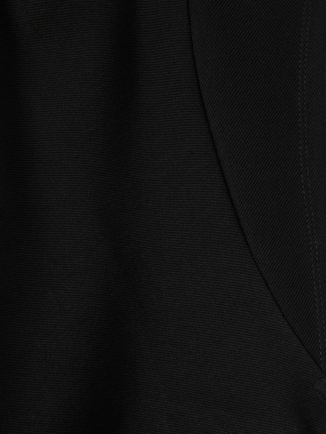 Twill-Jersey Draped Midi Dress Black | Womens