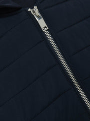 9-13 yrs Interlock Hybrid Hooded Puffer Jacket Navy | Children